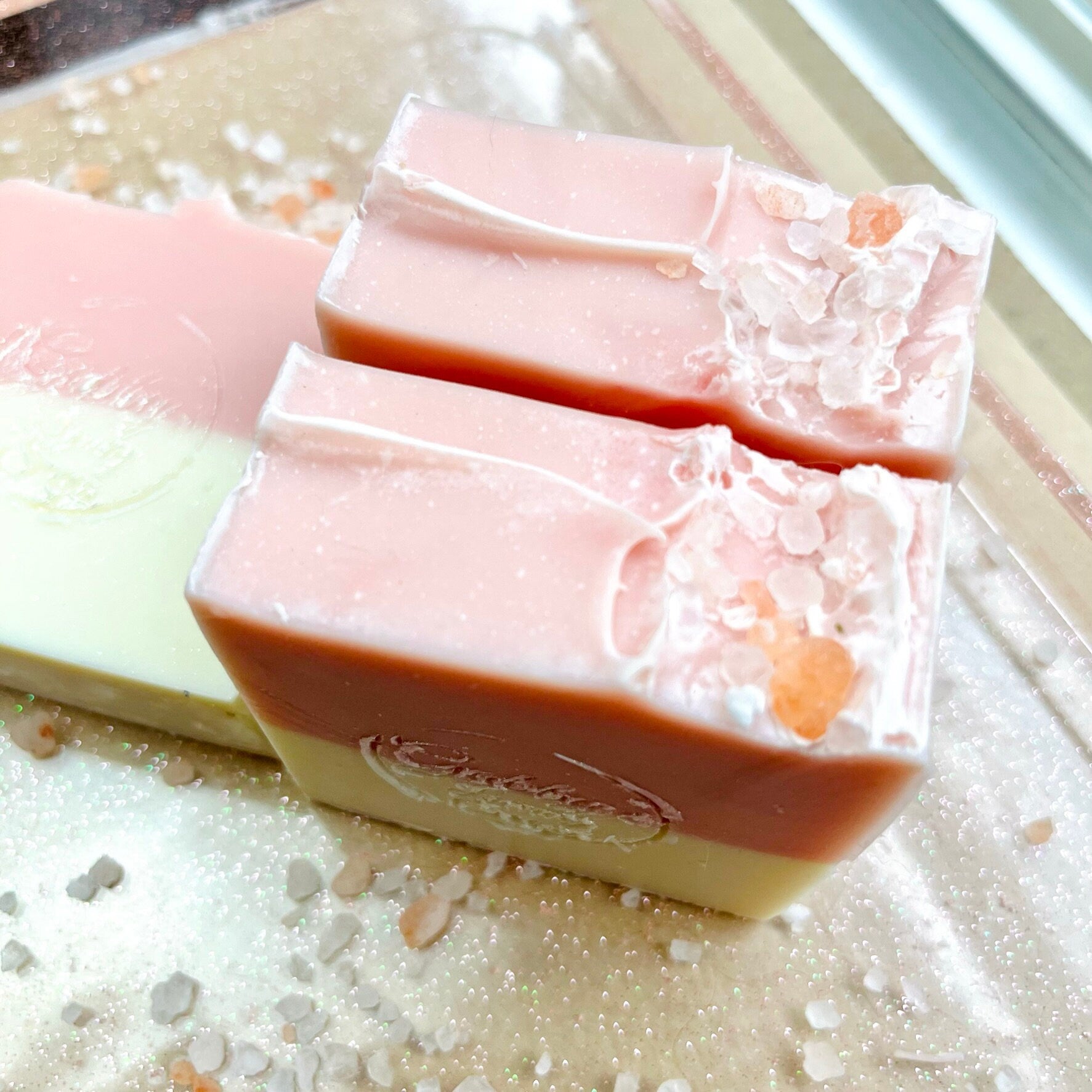 Pink Salt & Waterlily Shea Butter Artisan Soap