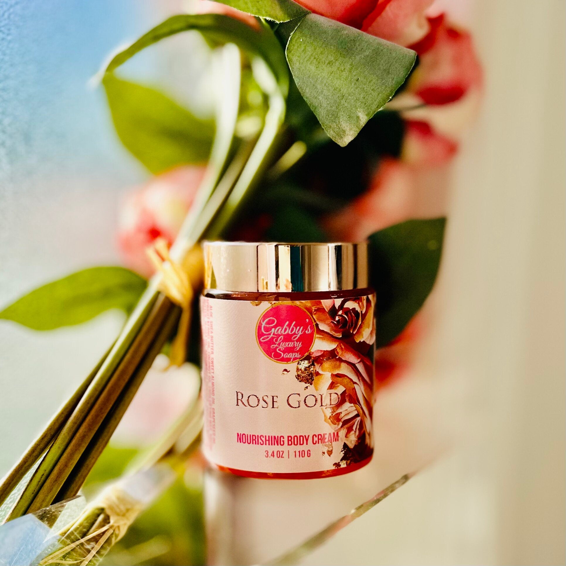 Rose Gold NourishingBody Cream with Shea Butter, Kokum Butter, and Cupuacu Butter