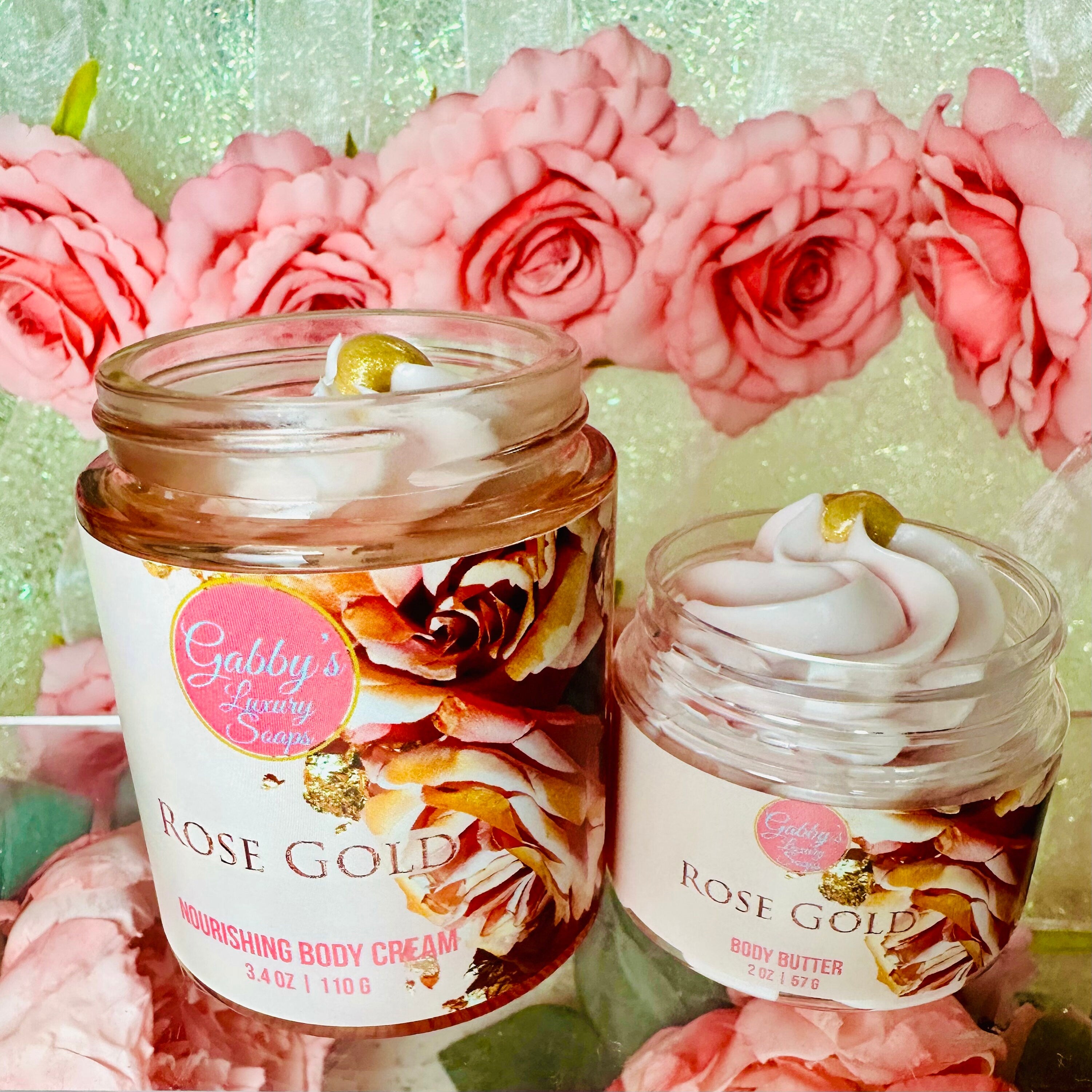 Rose Gold NourishingBody Cream with Shea Butter, Kokum Butter, and Cupuacu Butter