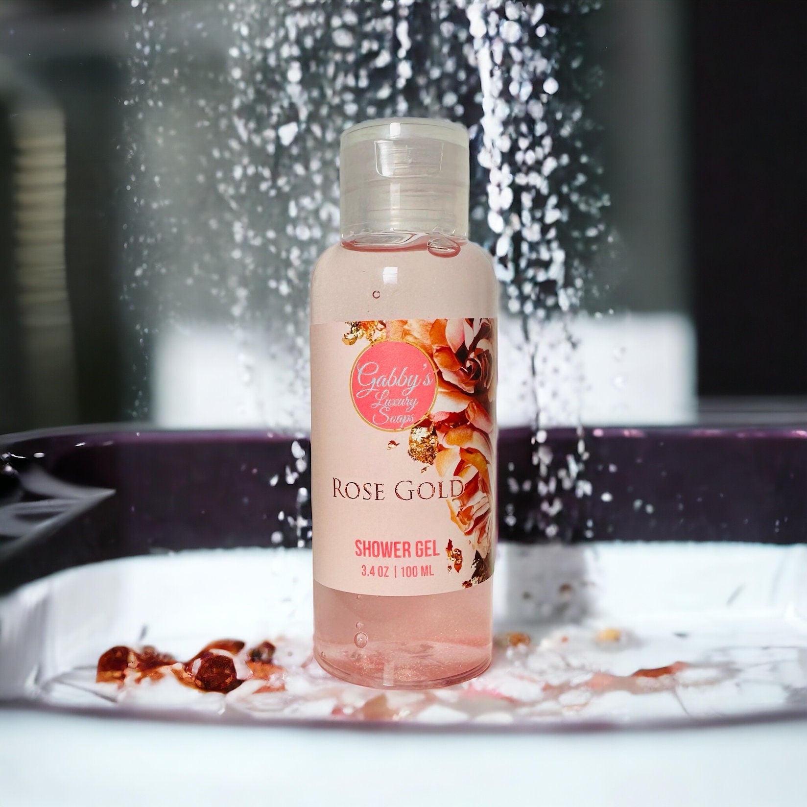 Rose Gold bath and shower gel - travel size