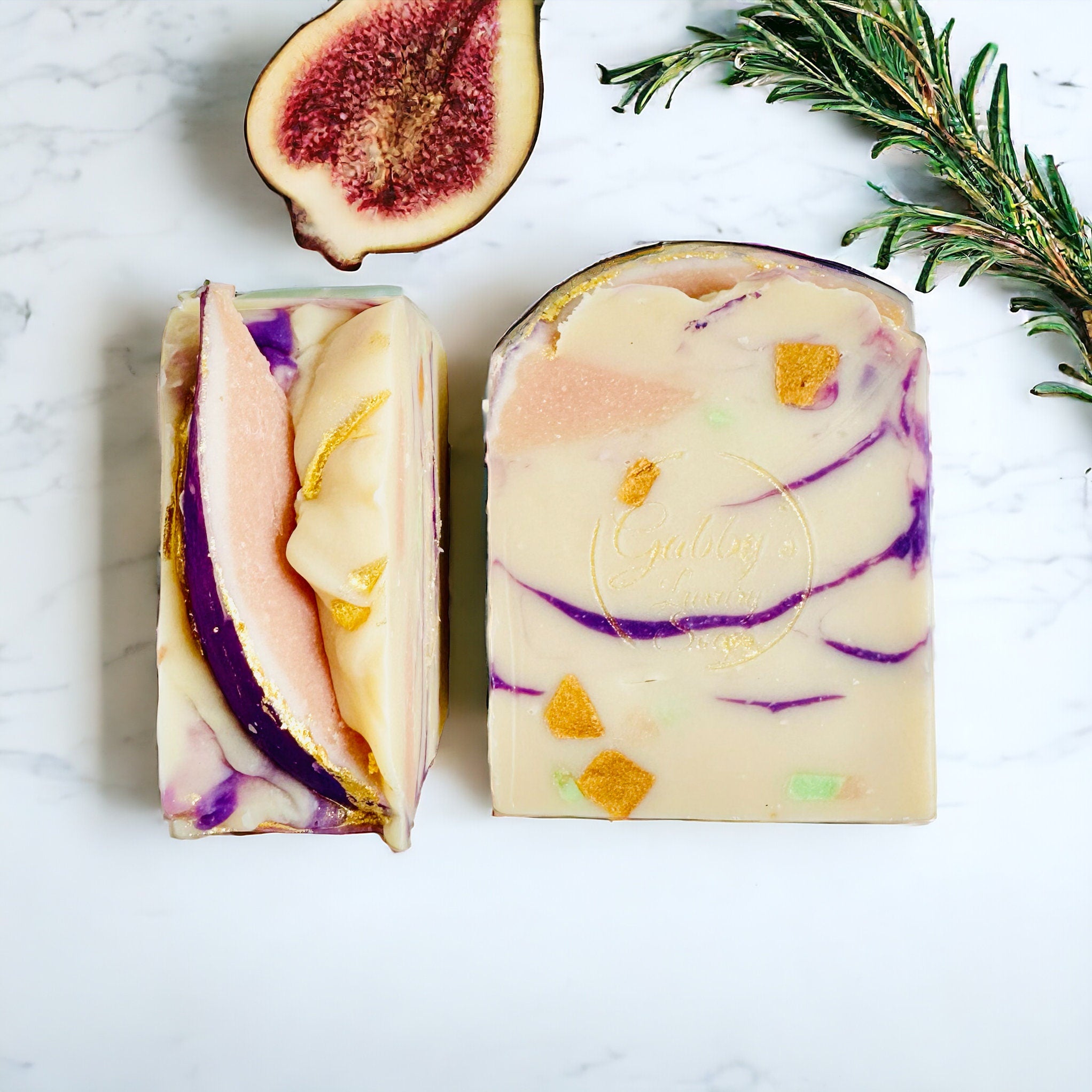 Crushed Ginger Rosemary Fig Shea Butter Artisan Soap