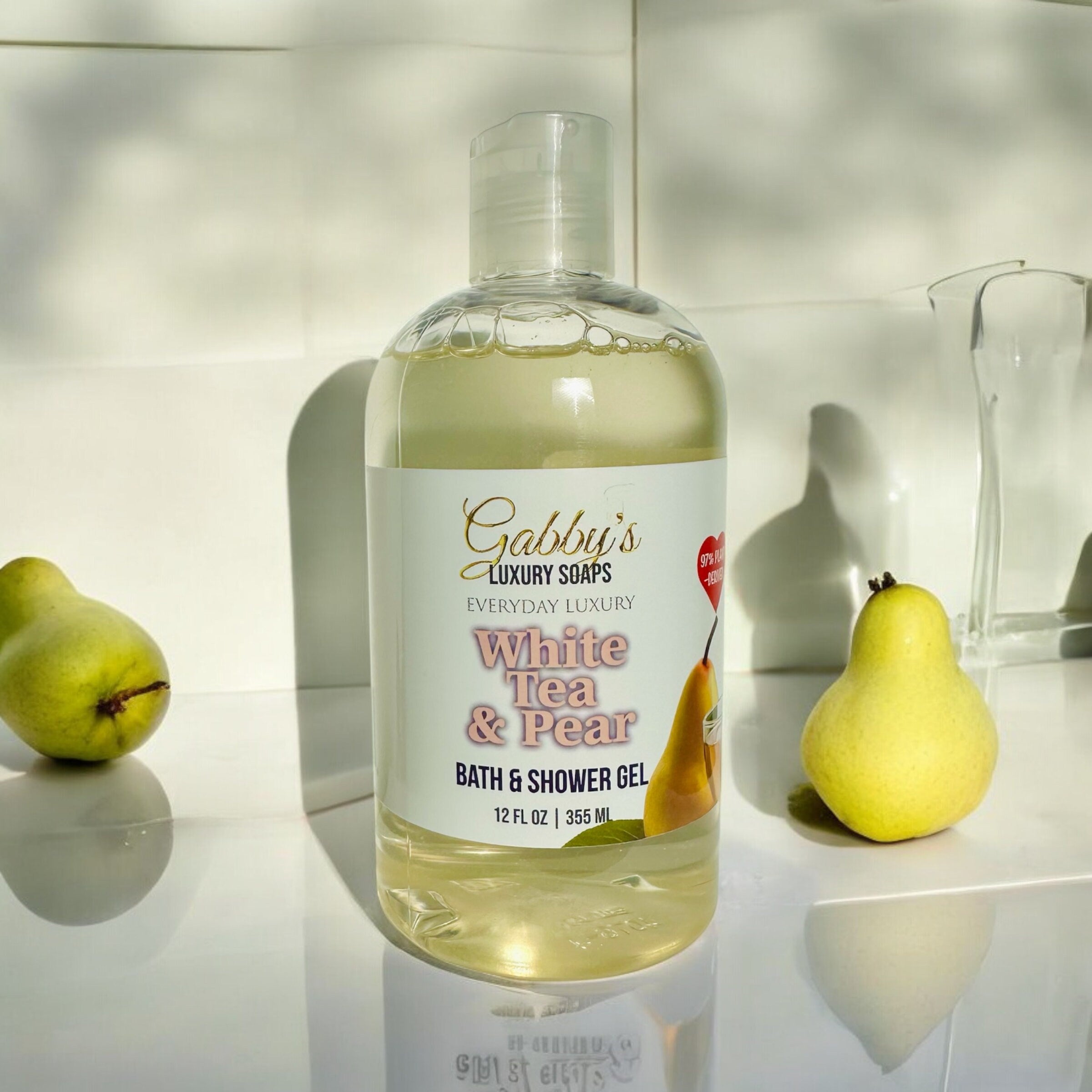 White Tea and Pear Plant-Based Bath & Shower Gel