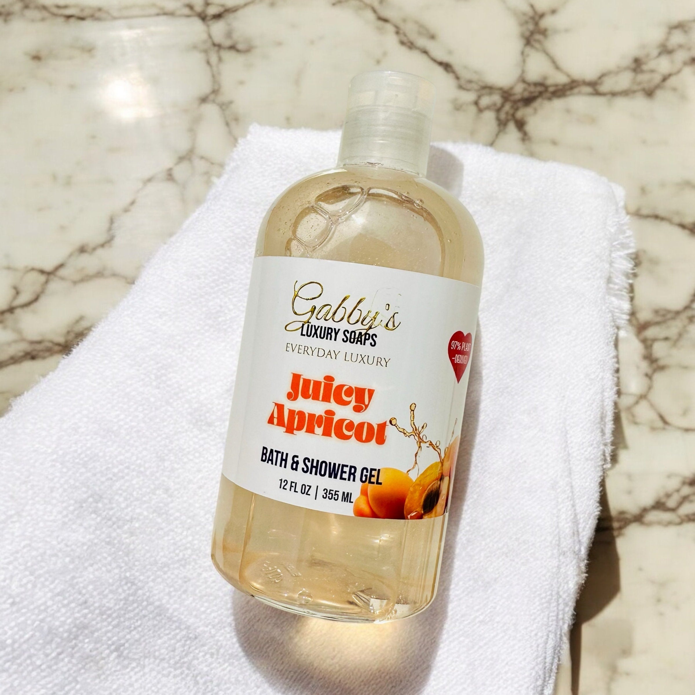 Juicy Apricot Plant-Based Bath & Shower Gel