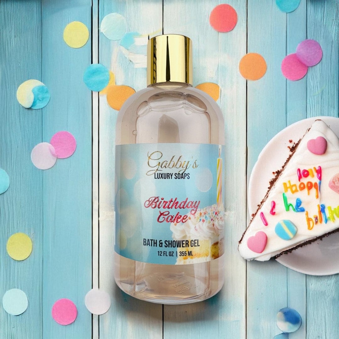 Birthday Cake Plant-Based Bath & Shower Gel - 12Oz