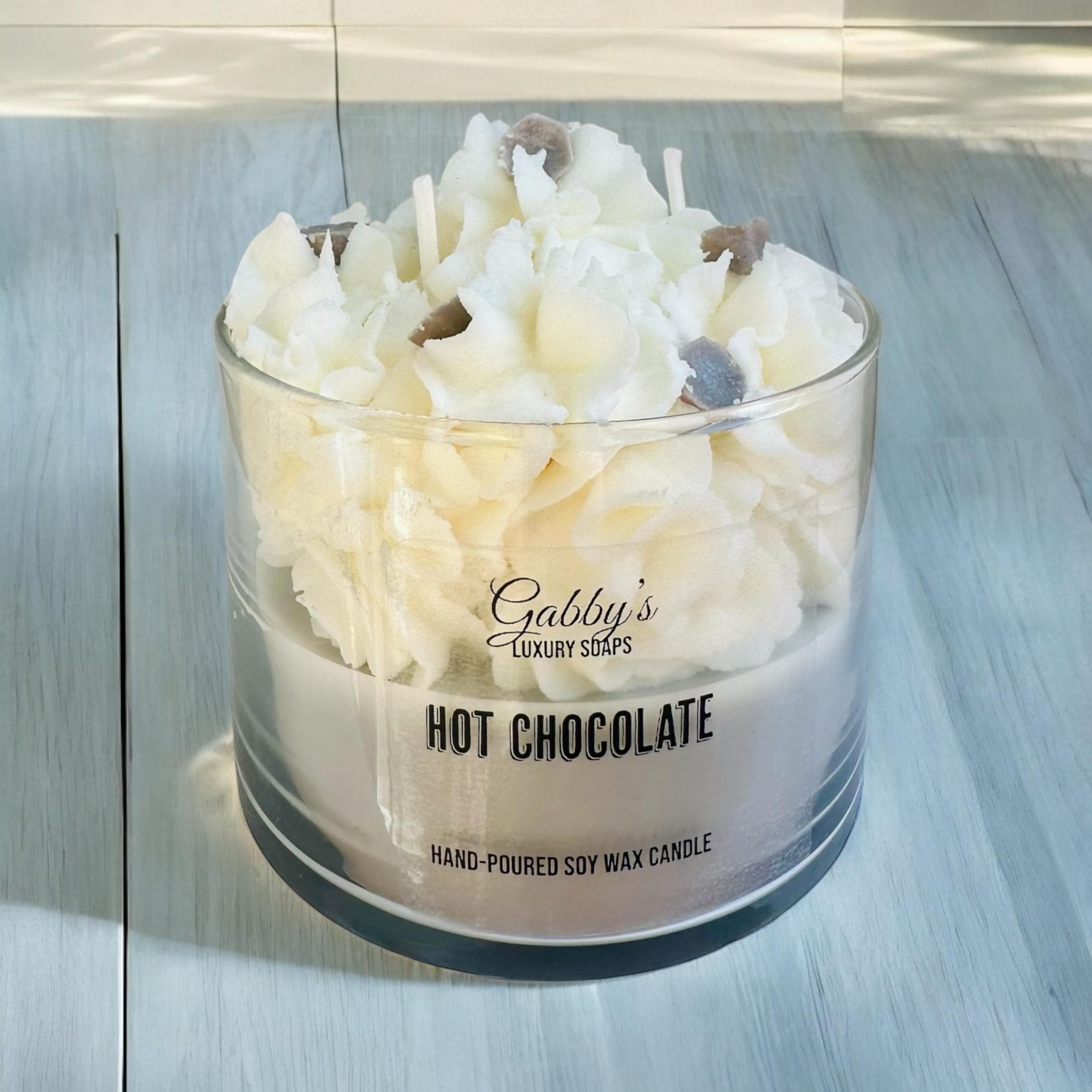 Hot Chocolate hand-poured soy wax candle - Large