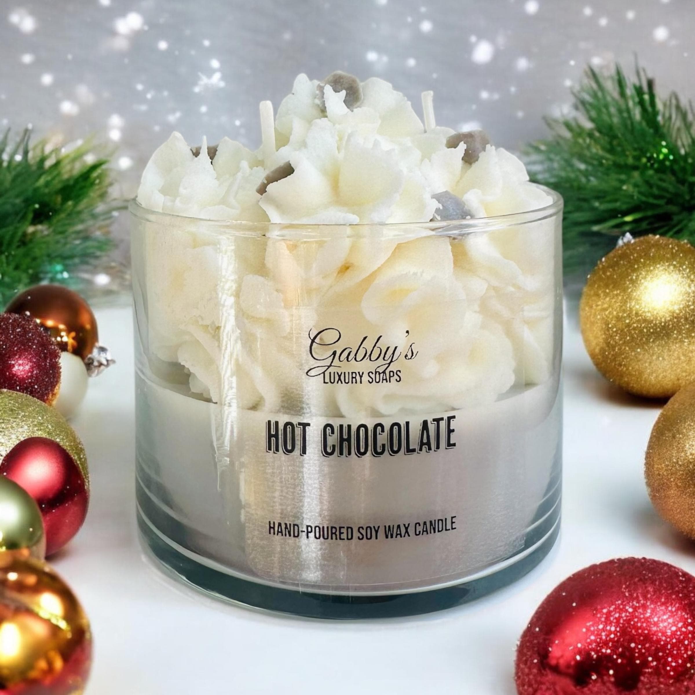 Hot Chocolate hand-poured soy wax candle - Large