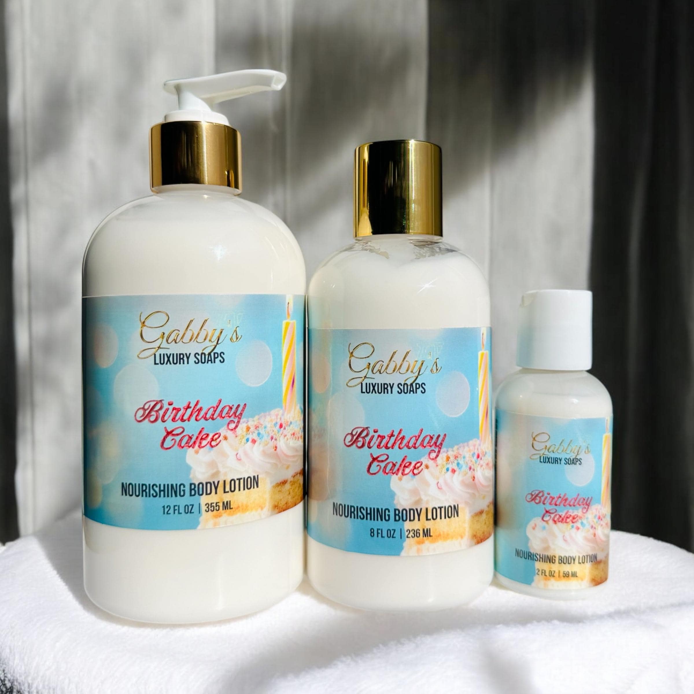 Birthday Cake Aloe & Shea + Kokum Butter Nourishing Body Lotion - Large, medium and travel size