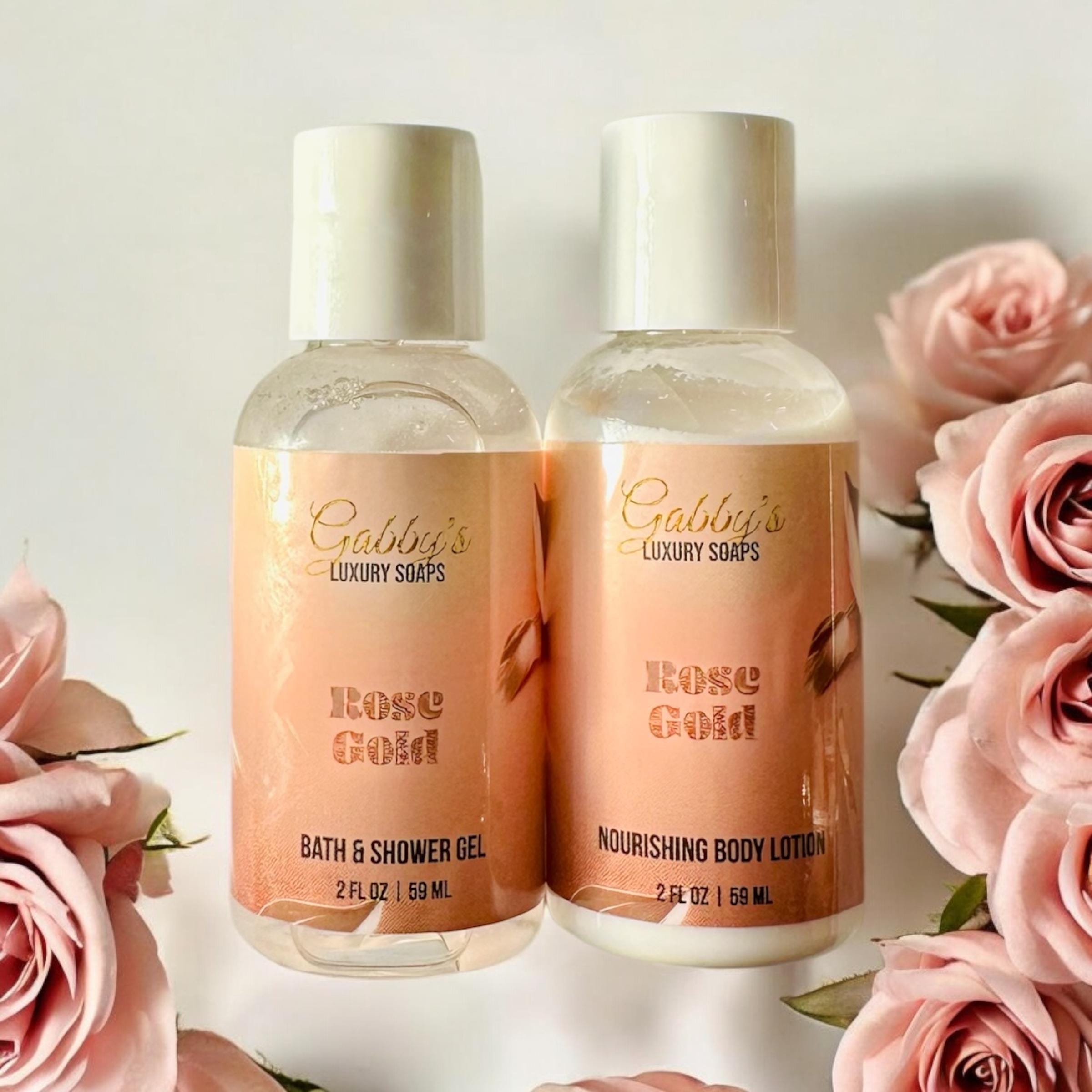 Rose Gold Aloe, Shea + Kokum Butter Silky Body Lotion plus matching shower