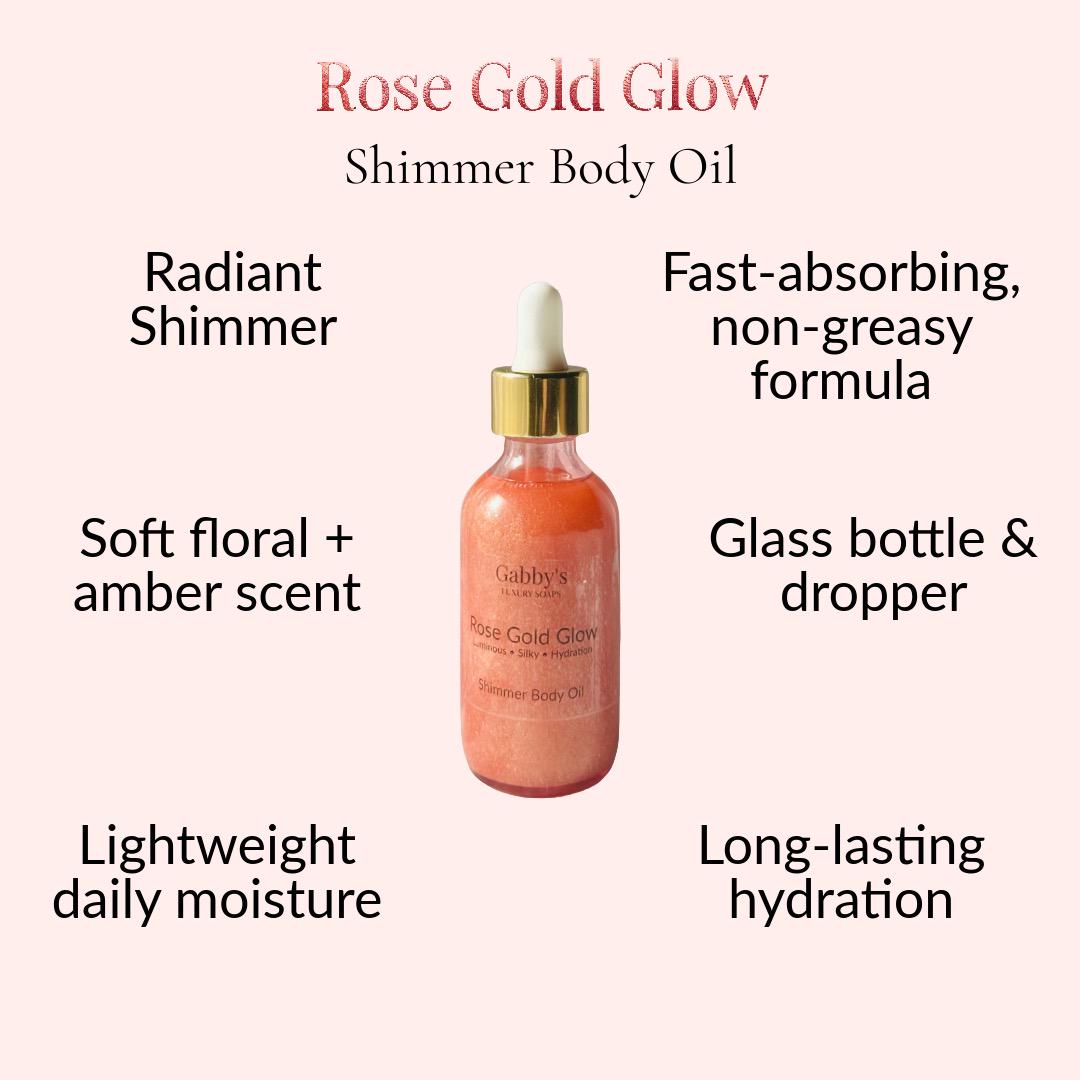 Rose Gold Glow Body Oil – 2oz