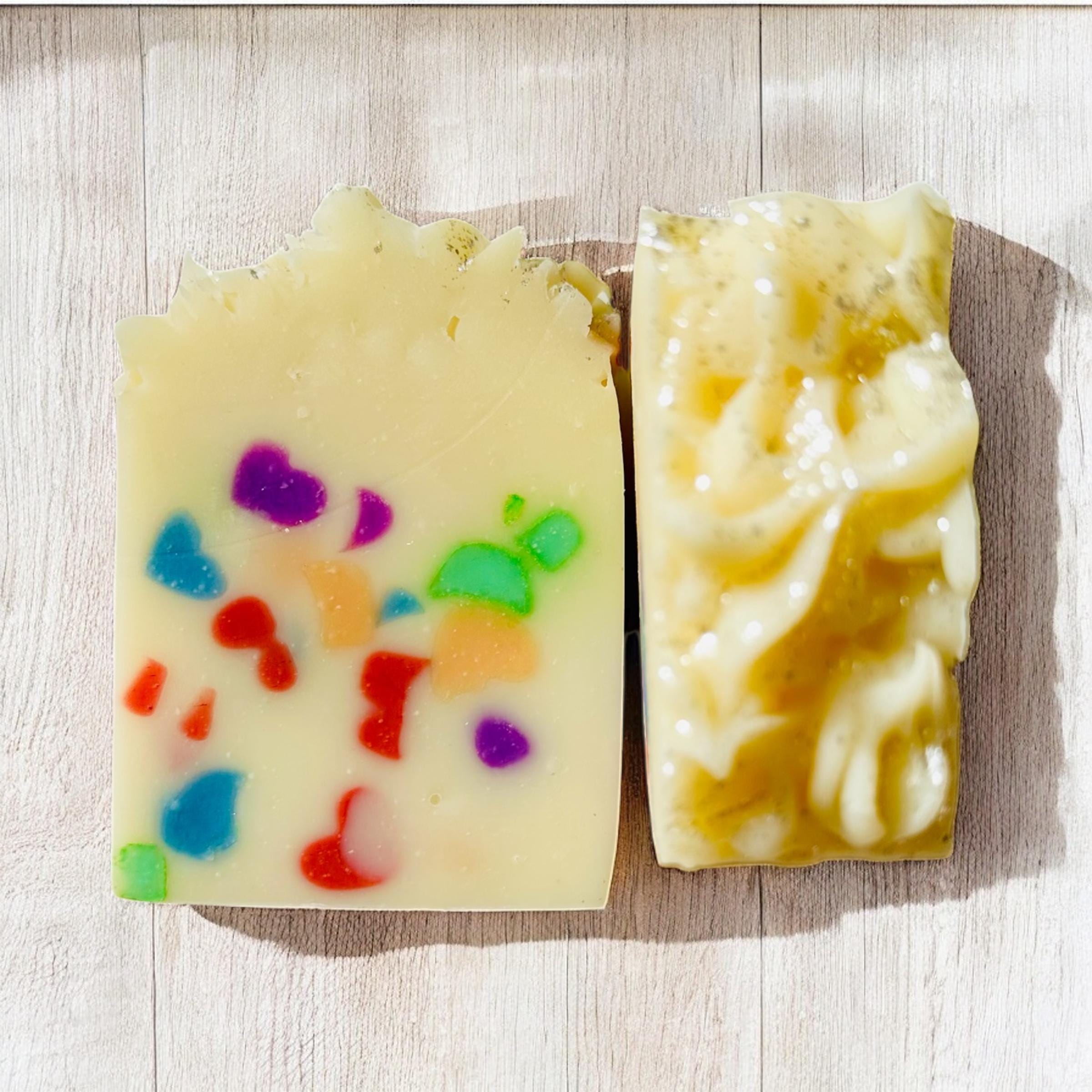 Clearly Love Rainbow Confetti Shea Butter Artisan Soap - Limited 2025 Edition