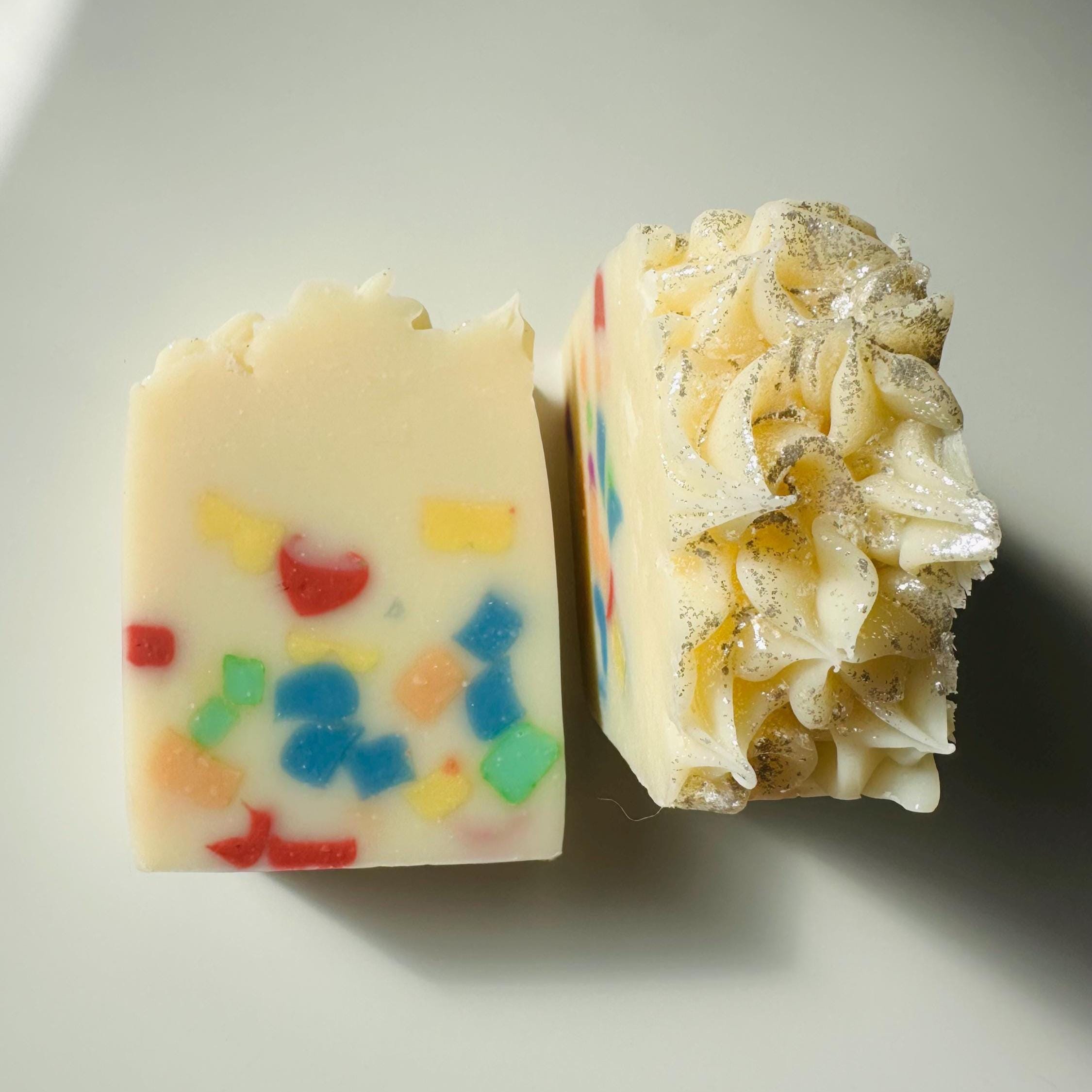 Clearly Love Rainbow Confetti Shea Butter Artisan Soap - Limited 2025 Edition