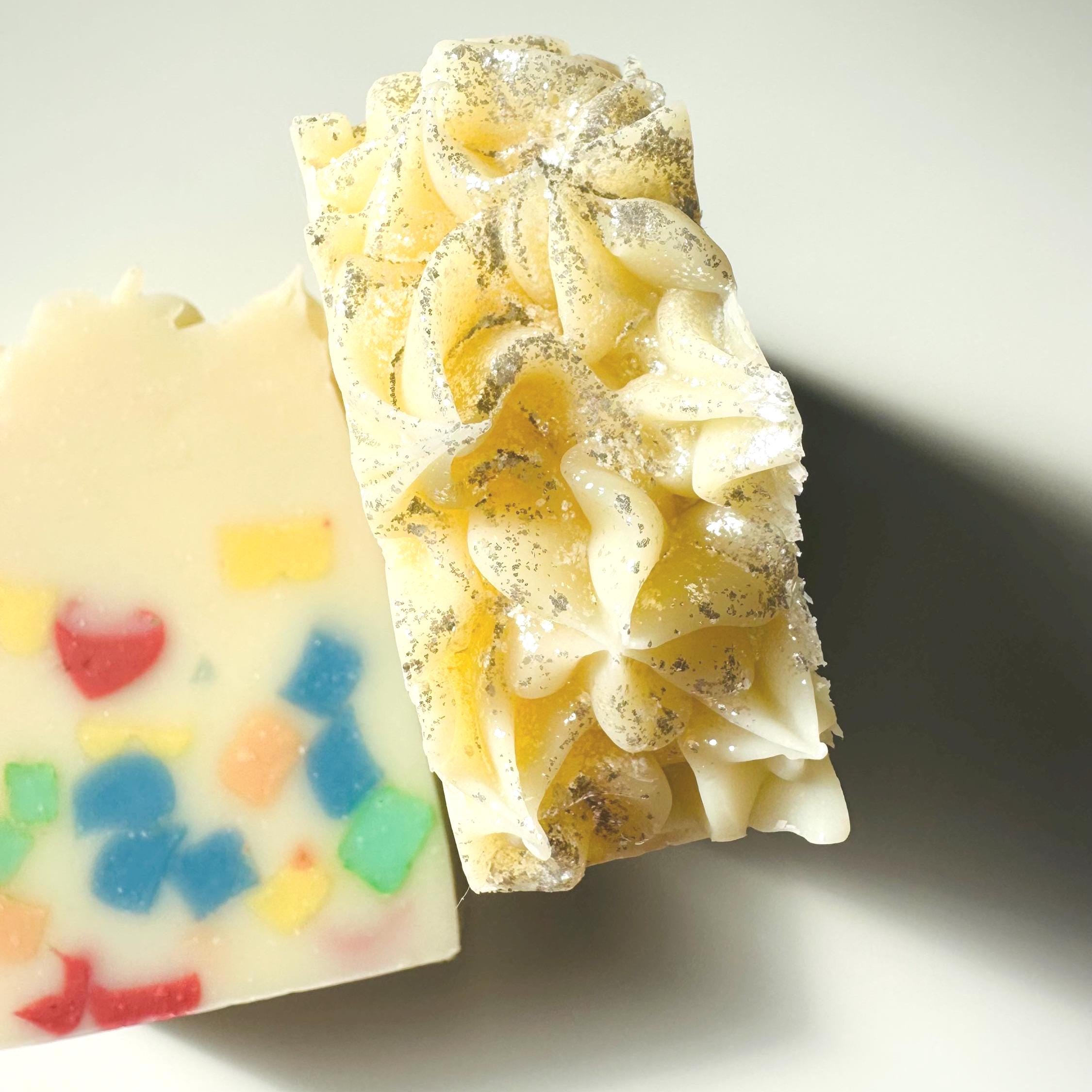 Clearly Love Rainbow Confetti Shea Butter Artisan Soap - Limited 2025 Edition