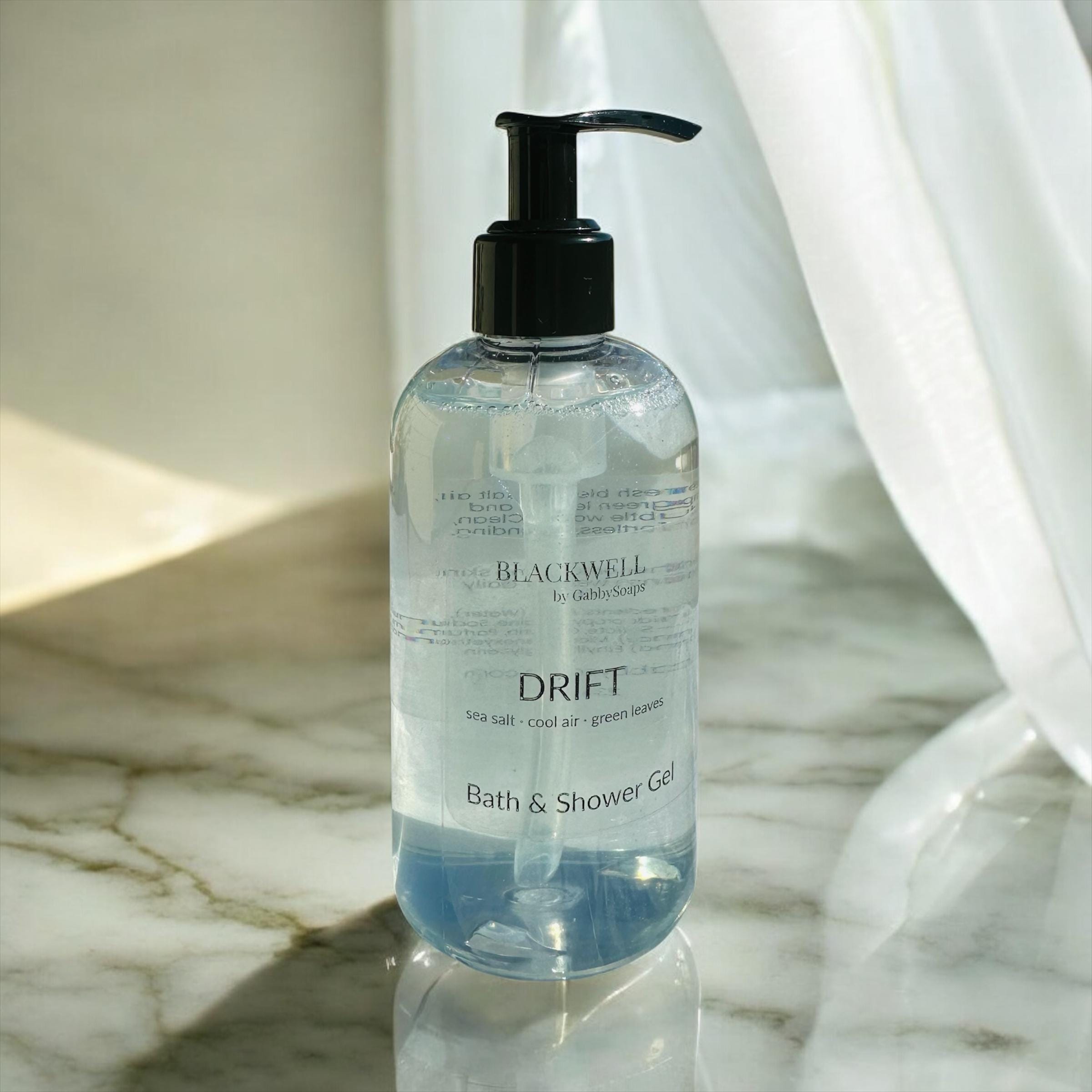 DRIFT Bath & Shower Gel – Blackwell by GabbySoaps | Fresh Masculine Oceanic Scent