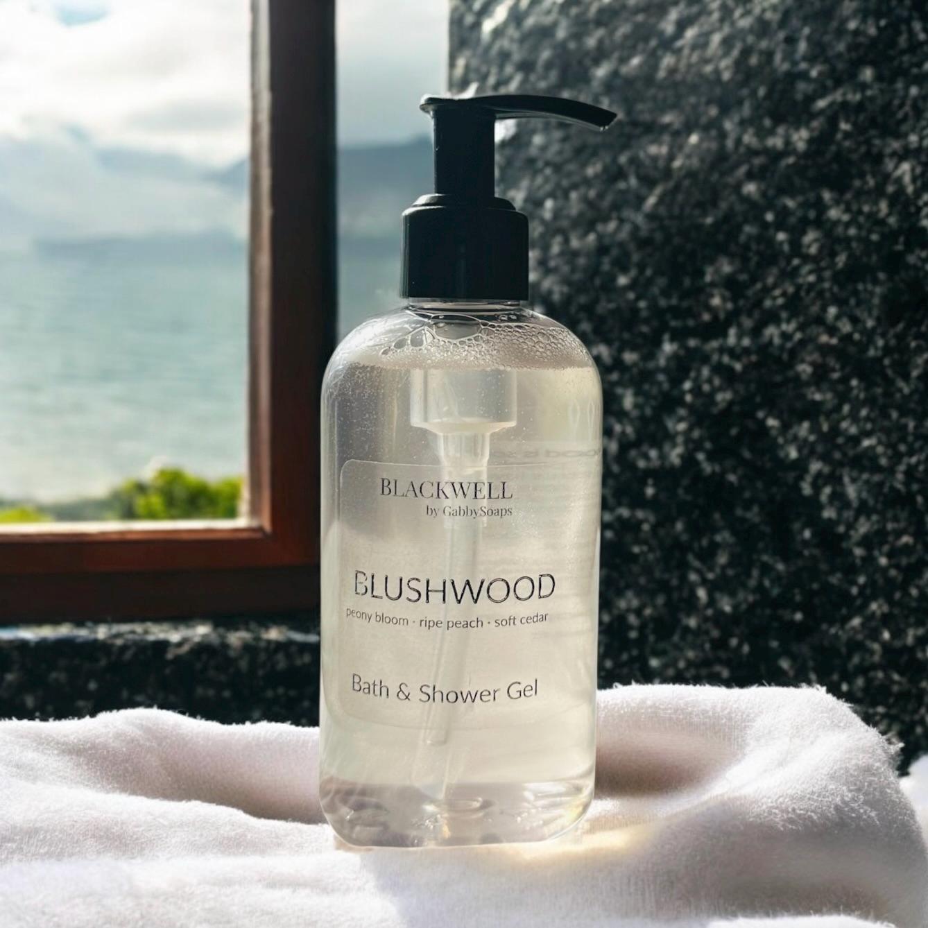 BLUSHWOOD Bath & Shower Gel – Blackwell by GabbySoaps | Romantic, Feminine Scent