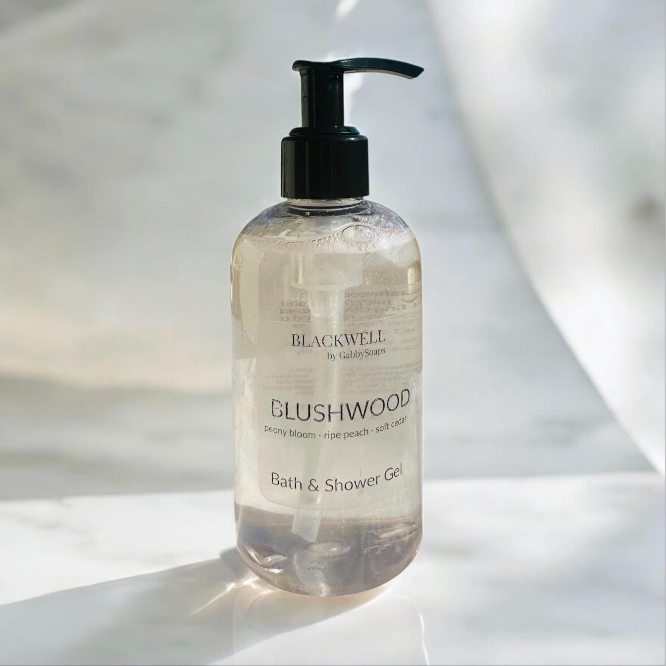 BLUSHWOOD Bath & Shower Gel – Blackwell by GabbySoaps | Romantic, Feminine Scent