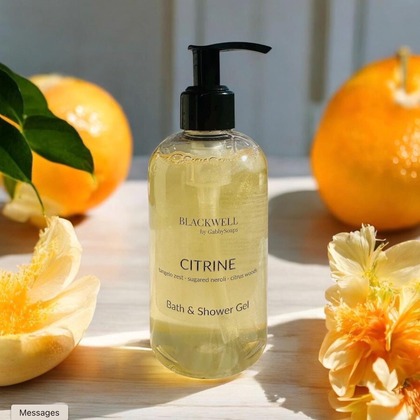 CITRINE Bath & Shower Gel – Blackwell by GabbySoaps | bold, clean, and effortlessly uplifting scent