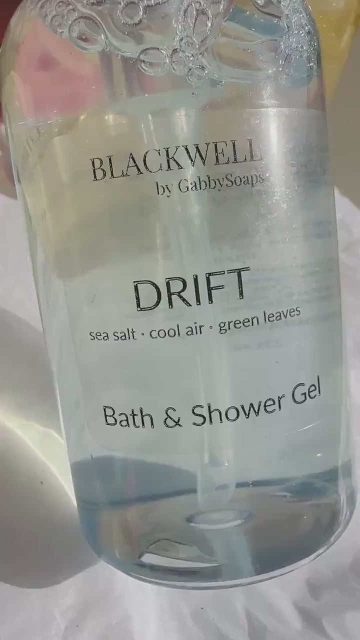 DRIFT Bath & Shower Gel – Blackwell by GabbySoaps | Fresh Masculine Oceanic Scent