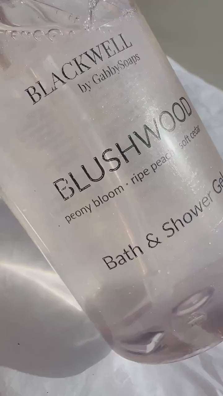 BLUSHWOOD Bath & Shower Gel – Blackwell by GabbySoaps | Romantic, Feminine Scent