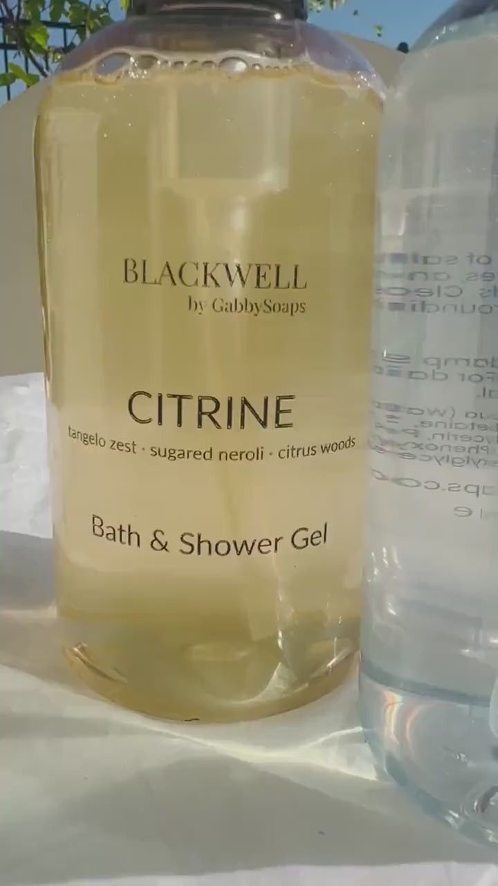 CITRINE Bath & Shower Gel – Blackwell by GabbySoaps | bold, clean, and effortlessly uplifting scent